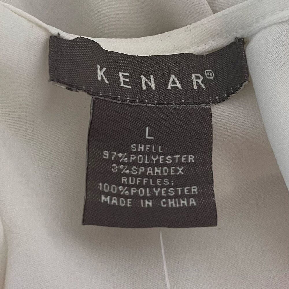 Kenar White Halter Top   Women’s Size L  NWOT - Picture 3 of 4